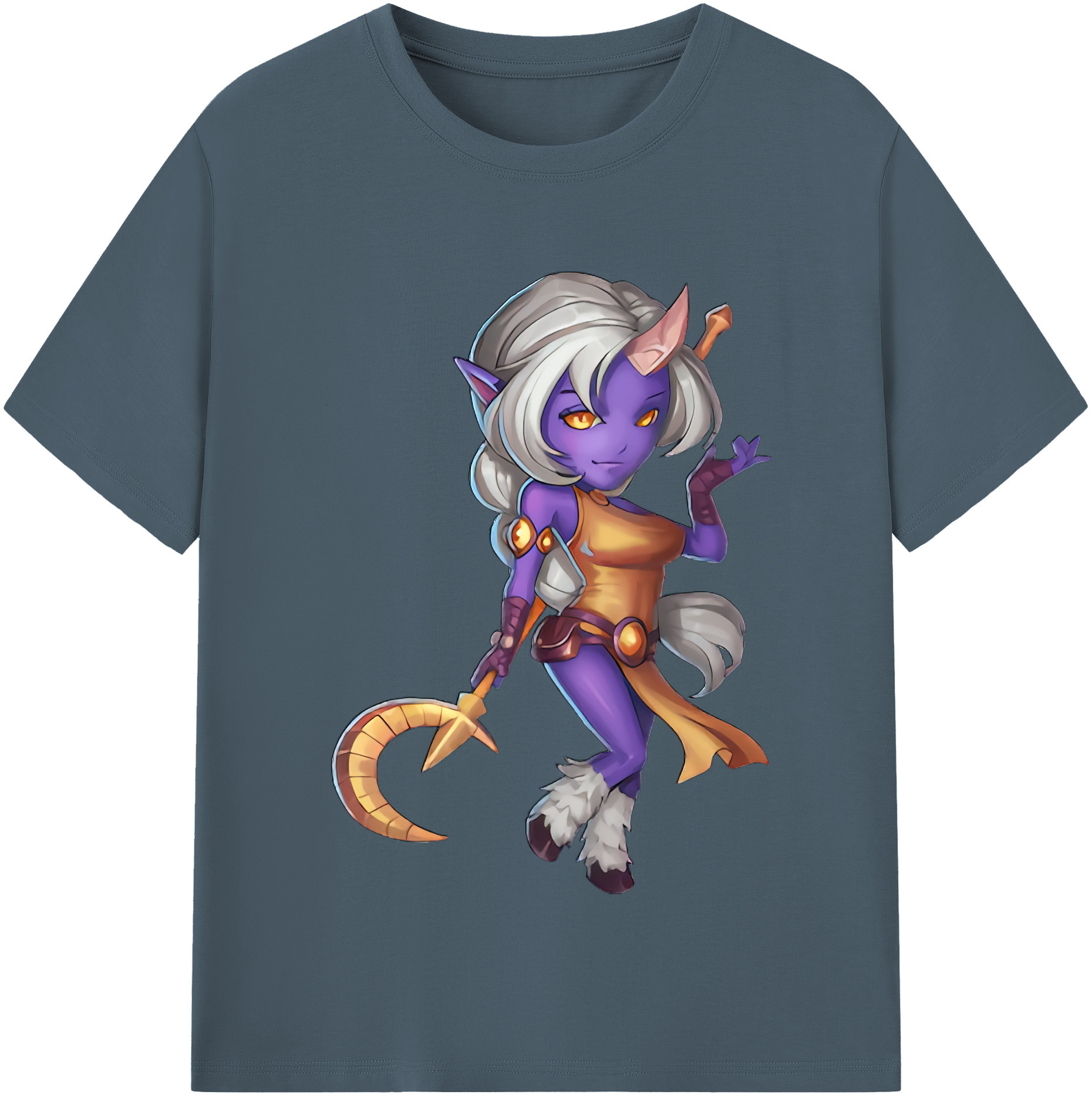 リーグ・オブ・レジェンド League of Legends LOL 綿100％半袖Tシャツ（フロントプリント）